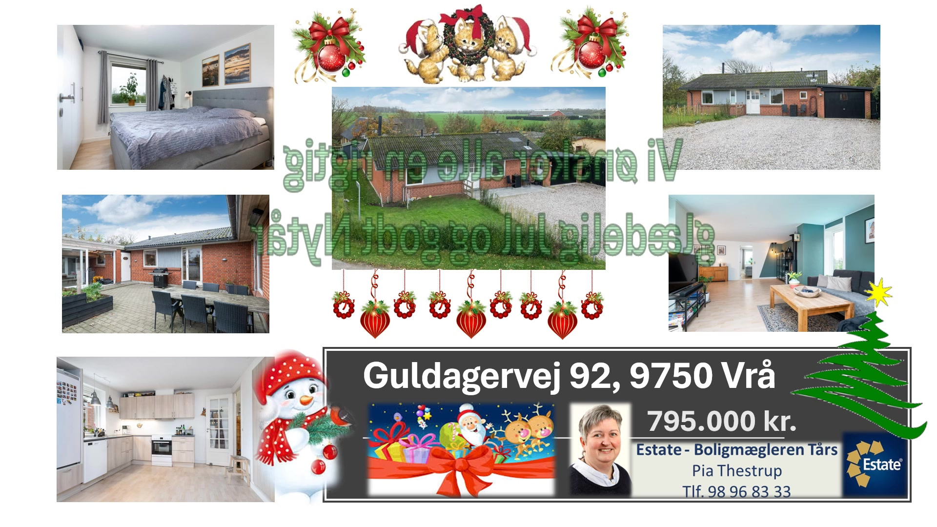 Estate Boligmægleren Tårs ønsker glædelig jul og godt nytår fra Guldagervej 92, Vrå