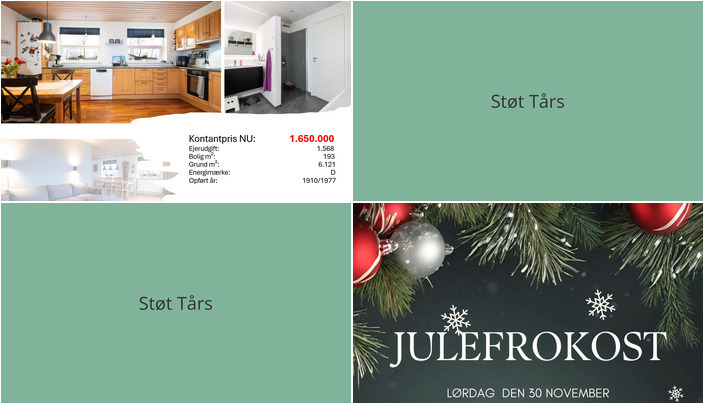 Nyt fra Estate Boligmægleren Tårs og Tårs Forsamlingshus 