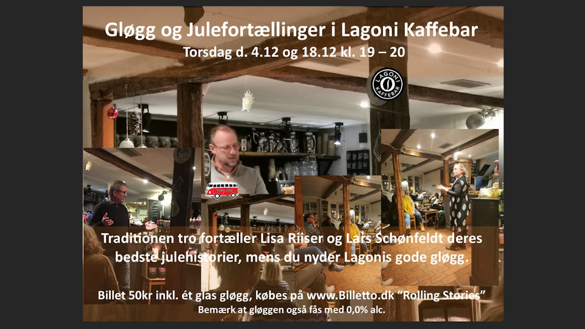 Julefortællinger med Rolling Stories på Lagoni Kaffebar