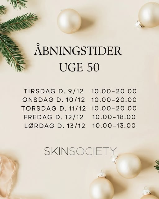 Skin Society udvider åbningstiden for julegavekunder 
