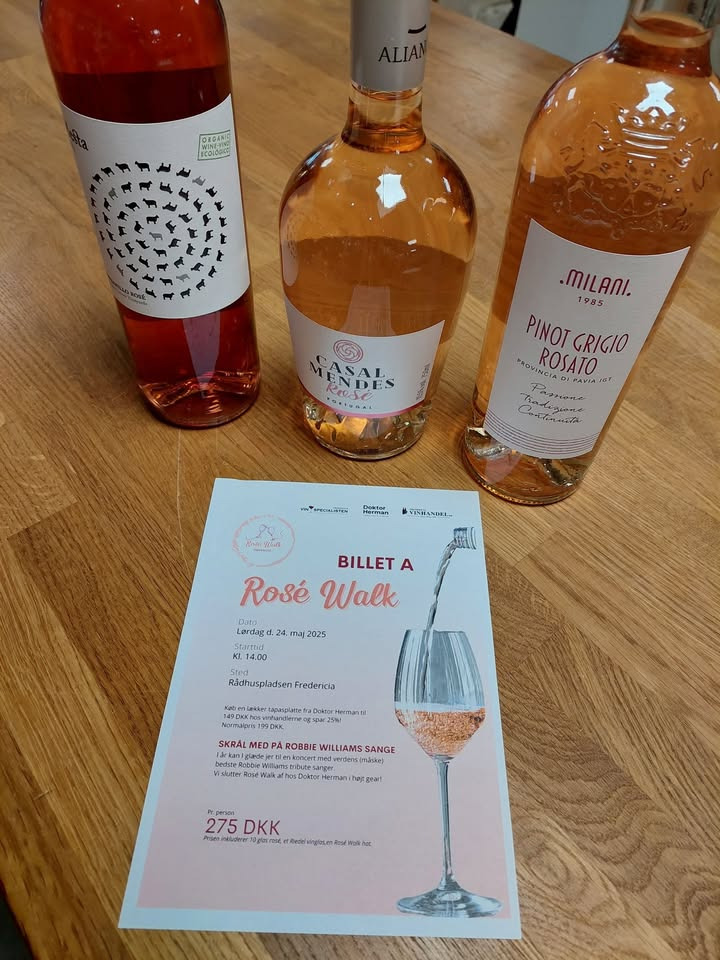 Fredericia Vinhandel klar med billetter til Rosè Walk i maj 2025