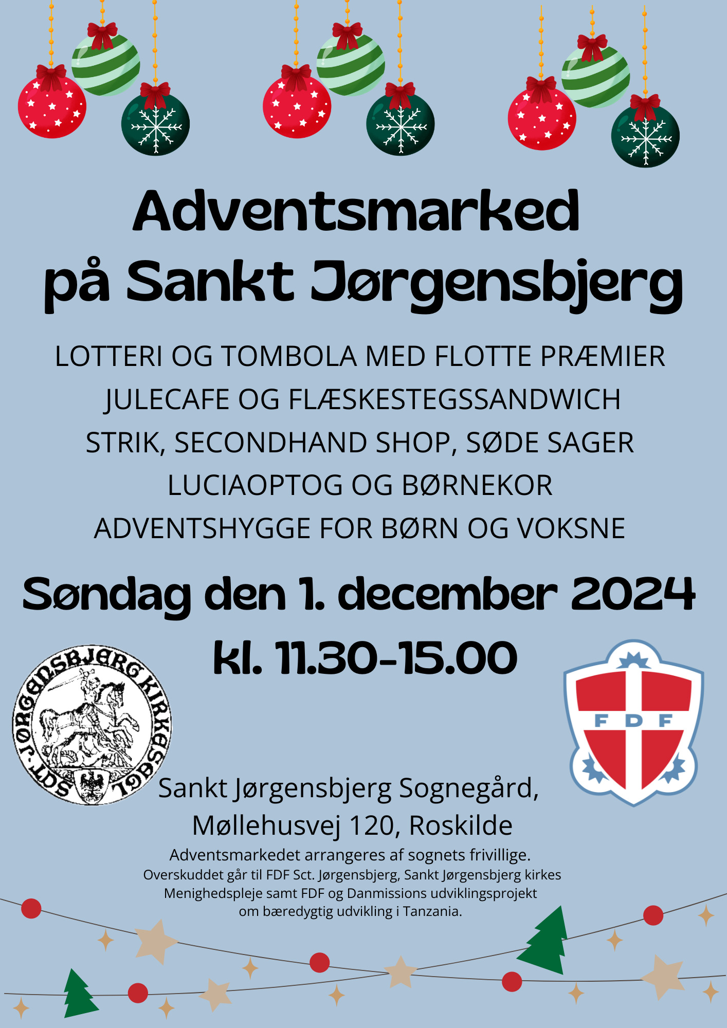 Julestemning og støtte i sorgen på Sankt Jørgensbjerg Sognegård