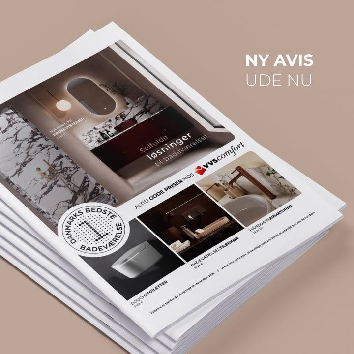 Vangvedvængets VVS lancerer ny avis med gode tilbud til badeværelset