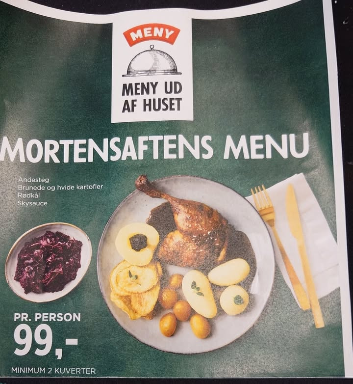 Meny Als tilbyder Mortensaftensmenu ud af huset