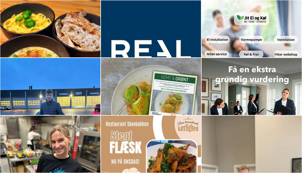 Nyt fra REMA 1000 Gødvad V/Peder Haarup, Hjemmeoptik v/Peter F Nielsen, Realmæglerne Silkeborg v/Connie Halberg og 10 andre