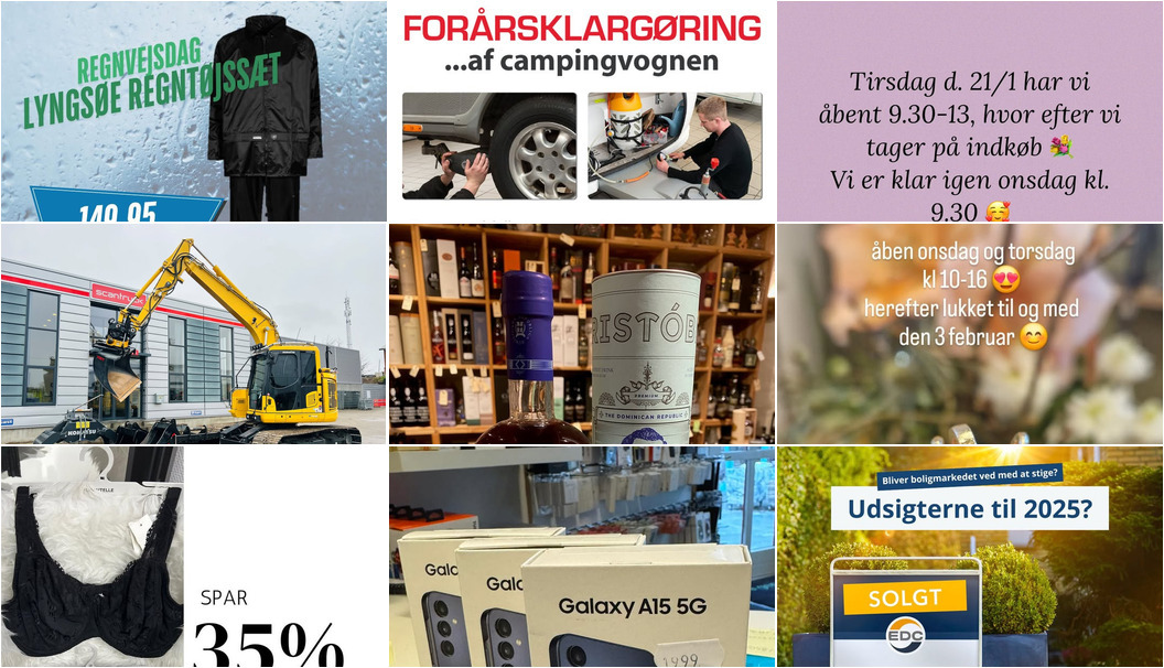 Nyt fra MOBILHYTTEN, Møllegårdens Camping, GARDEROBEN og 7 andre