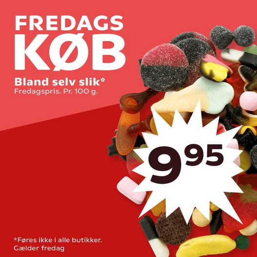 SuperBrugsen Hirtshals inviterer til slikfest: Del dit yndlingsbland-selv slik