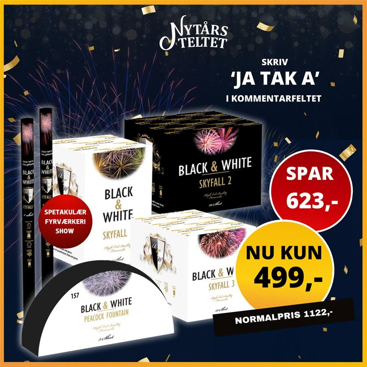 Midtjysk blomstermarked tilbyder eksklusive fyrværkeritilbud med op til 67% rabat