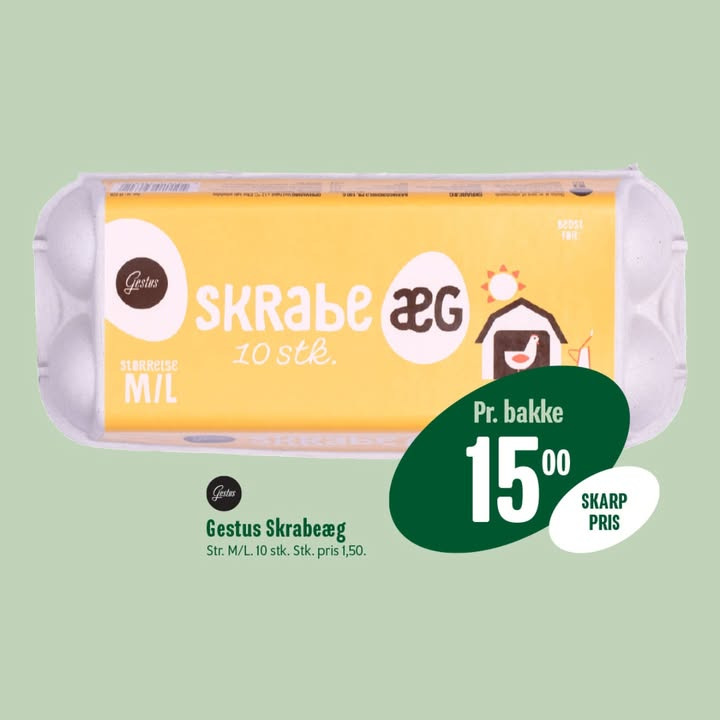 Min Købmand, Nim: Gestus skrabeæg til skarp pris denne uge