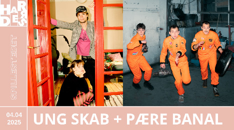 Få en musikalsk weekend med UNG-SKAB, pære banal og NECKBREAKKER i Svendborg