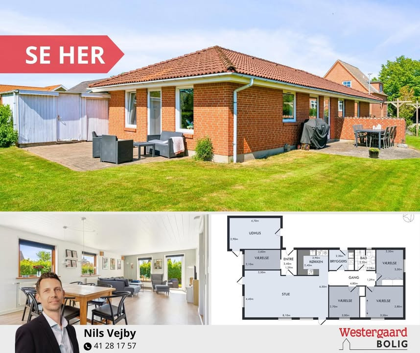Rummelig villa i roligt kvarter tilbydes af WESTERGAARD BOLIG