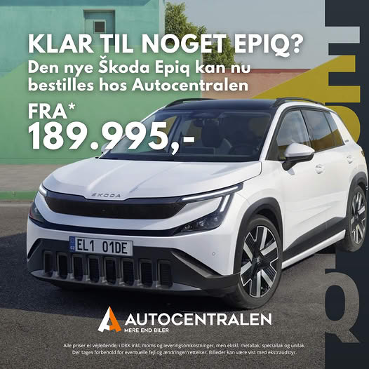 Autocentralen Viborg åbner for bestilling af den nye Škoda Epiq