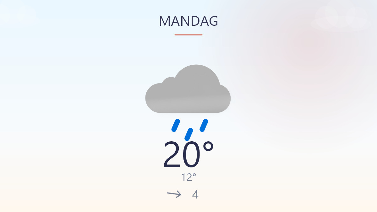 Regn og blæst sætter dagsordenen