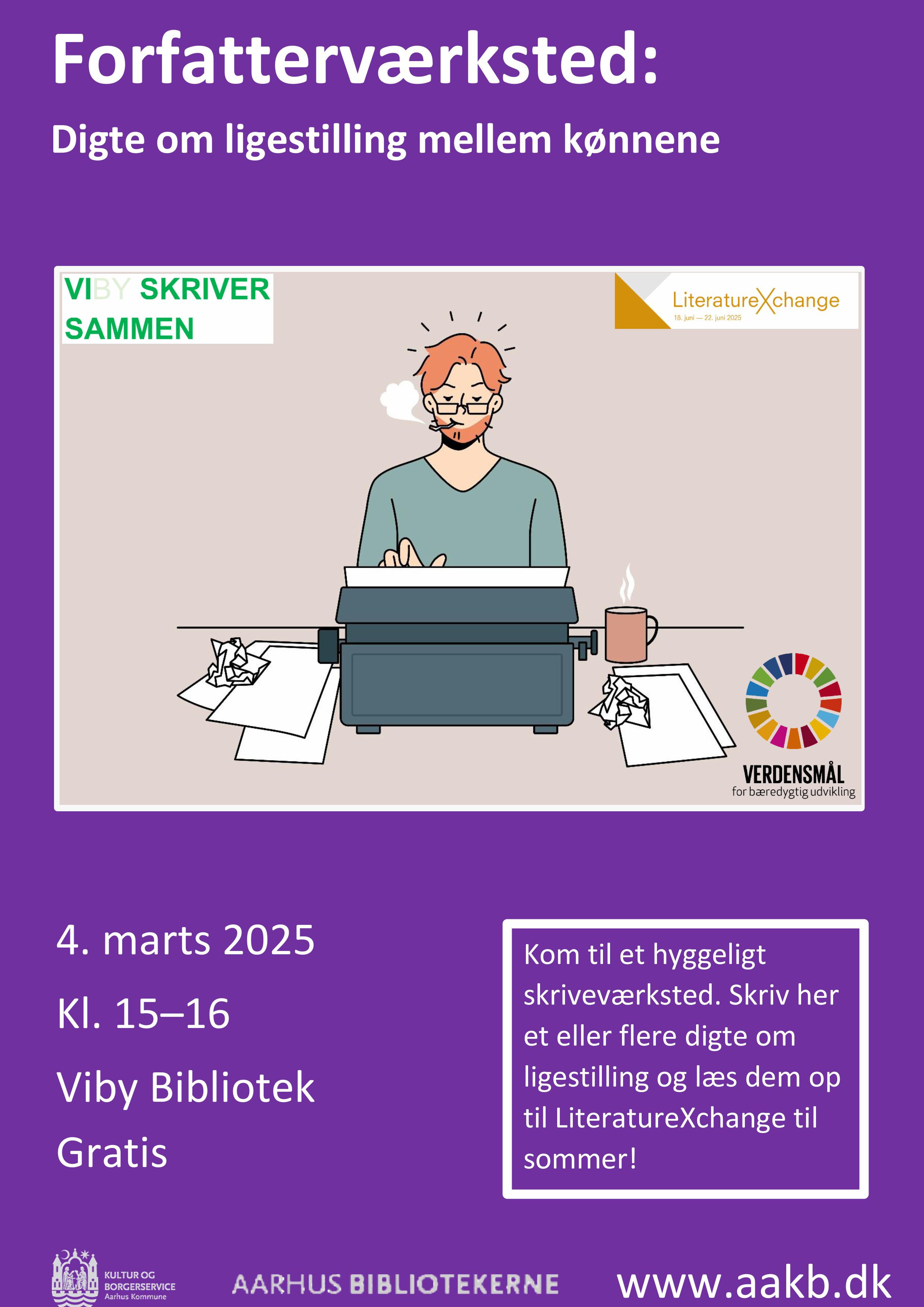 Seniorvejledning og forfatterværksted på Viby Bibliotek