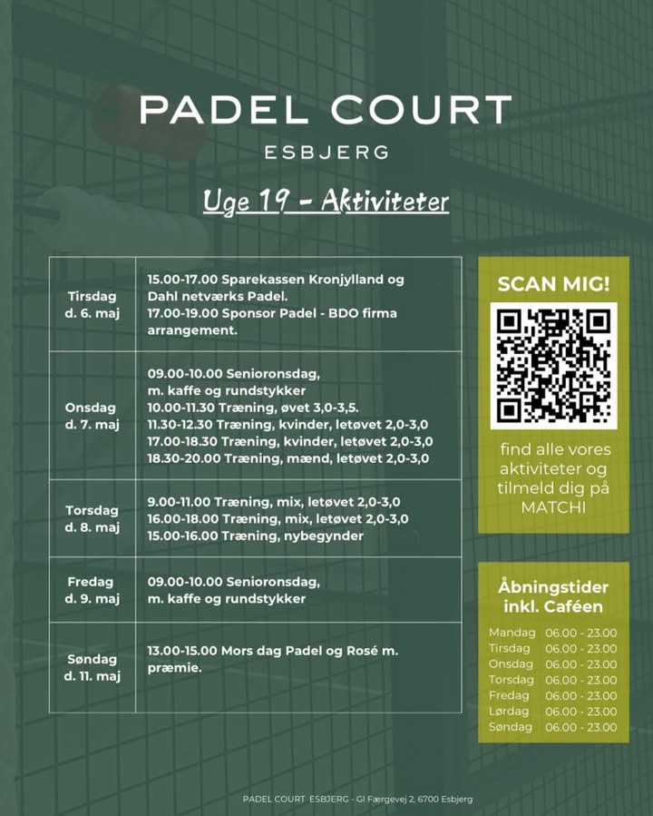 Padel Court Esbjerg takker for opbakningen og ser frem til kommende events