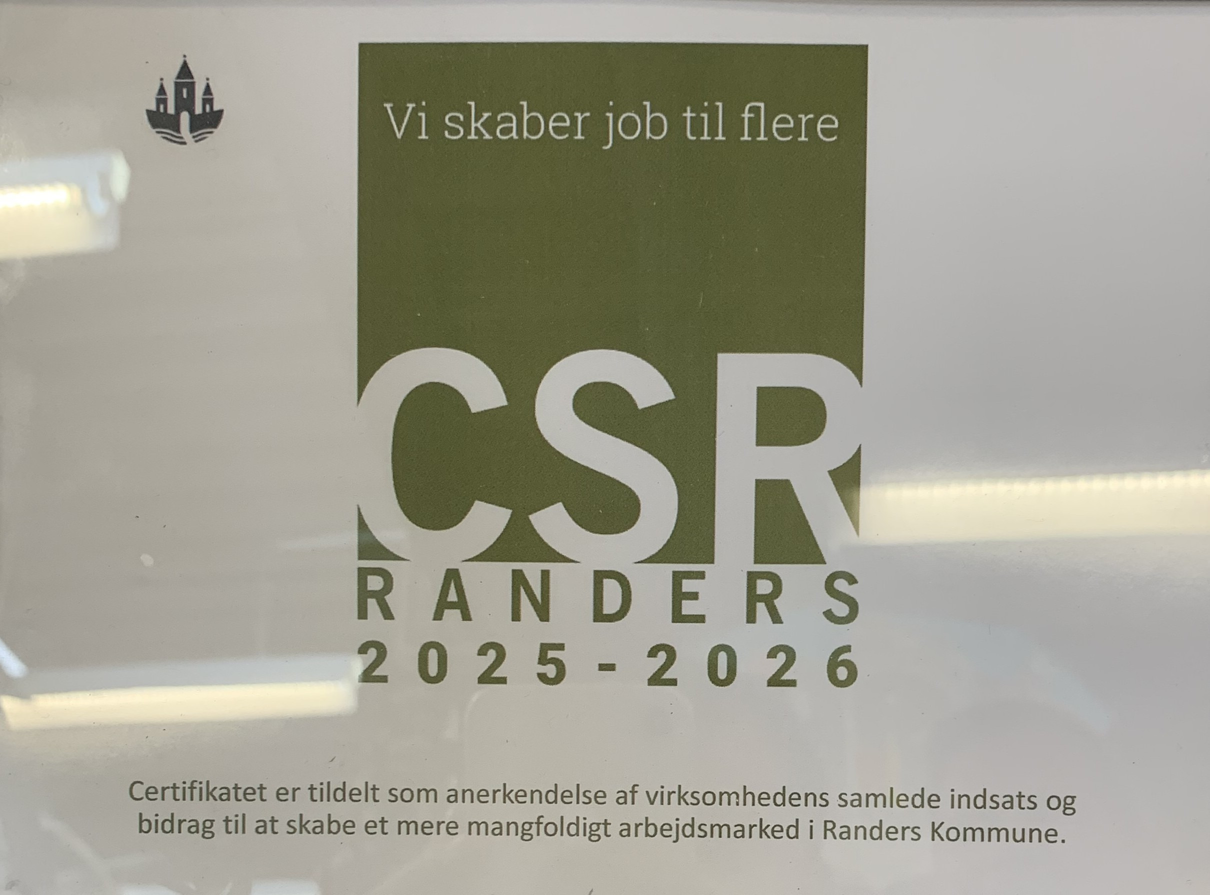 20 virksomheder i Randers Kommune har modtaget CSR-certifikatet 2025