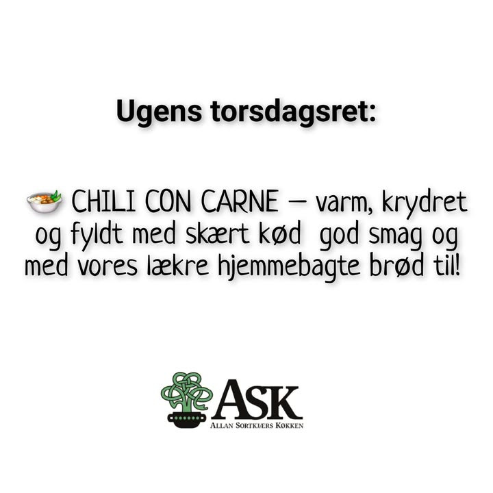 Ask tilbyder ugens torsdagsret til 100 kr.