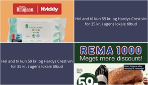 Hel and til kun 59 kr. og Hardys Crest vin for 35 kr. i ugens lokale tilbud