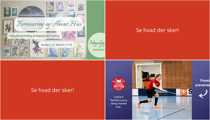 Kreativitet og sport i fokus: Weekendens aktiviteter i Lystrup