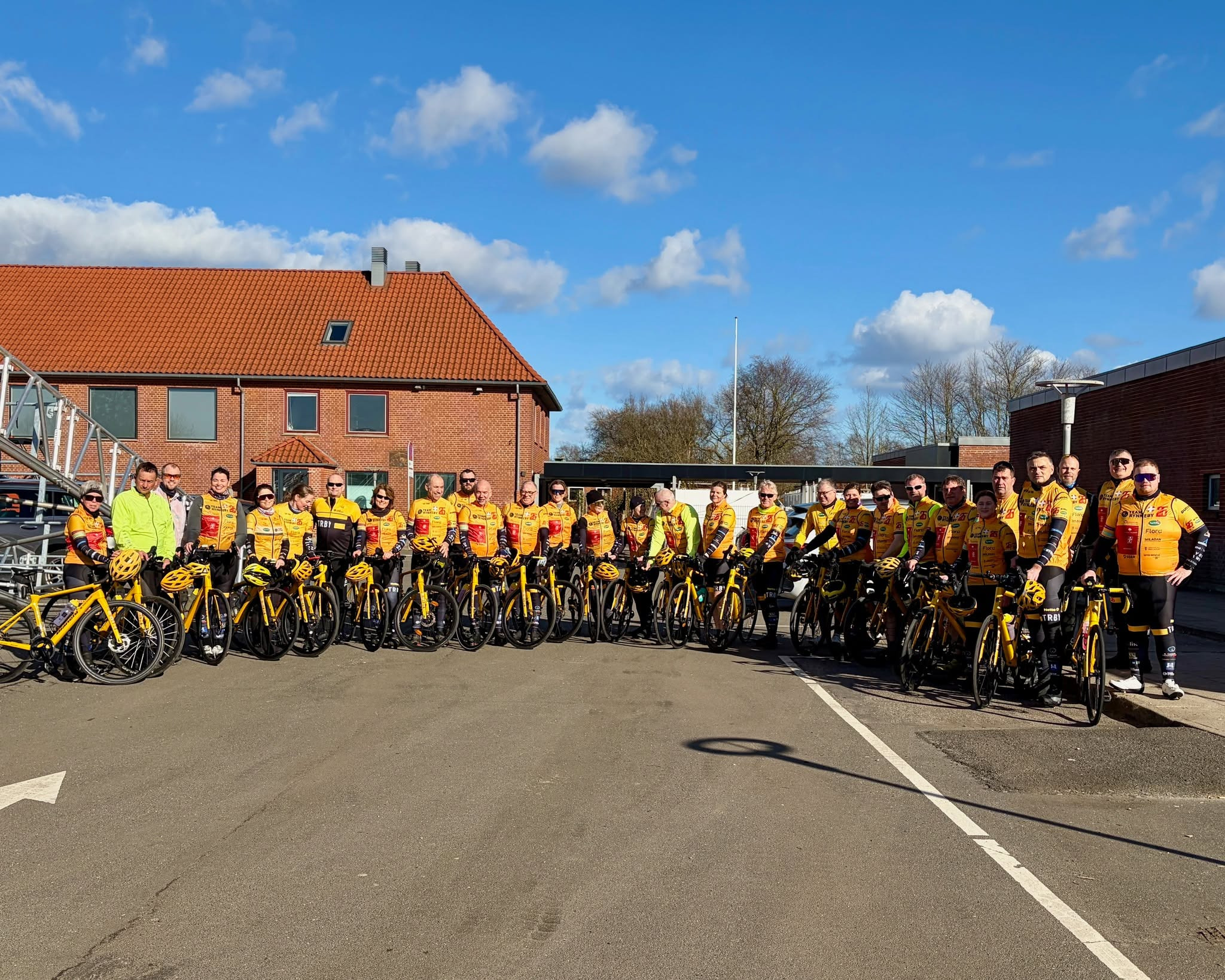 Team Rynkeby Trekanten sendes afsted fra Kolding Storcenter mod Paris