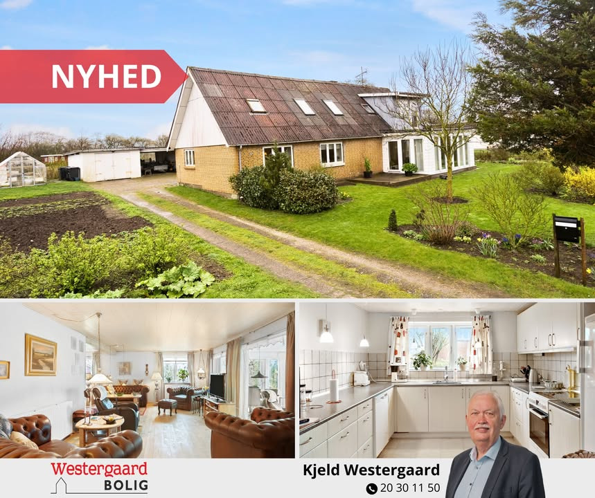 Westergaard Bolig præsenterer rummelig villa i Hallund til 498.000 kr.