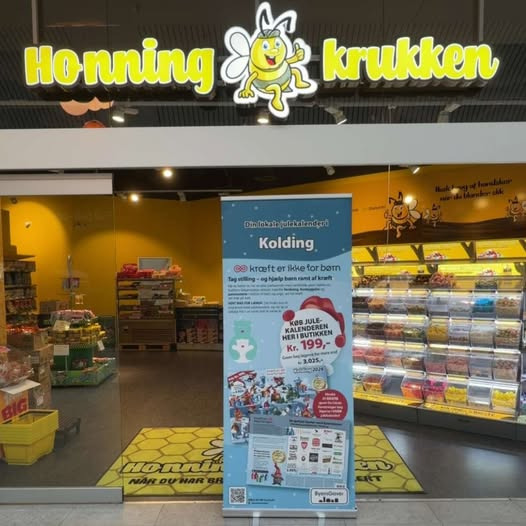 Honning-krukken sælger Koldings lokale julekalender for 199 kr.