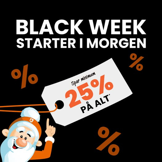 Sportigan Hadsund lancerer Black Week med mindst 25% rabat på alle varer