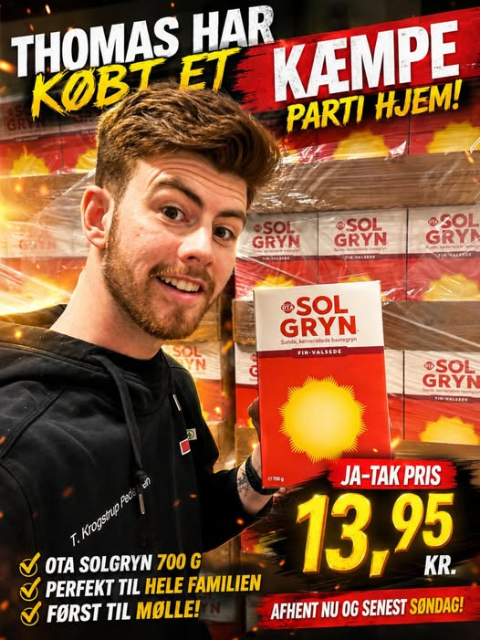 Spar Valsgård lancerer kæmpe tilbud på Ota solgryn 700g til kun 13,95 kr.