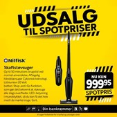Fredericia Isenkram tilbyder Nilfisk skaftstøvsuger til spotpris i august 2025