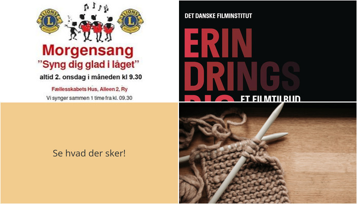 Ugens begivenheder i Ry: Fra morgensang til strikkefællesskab