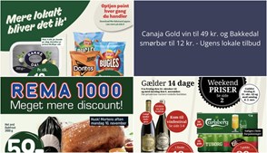 Canaja Gold vin til 49 kr. og Bakkedal smørbar til 12 kr. - Ugens lokale tilbud