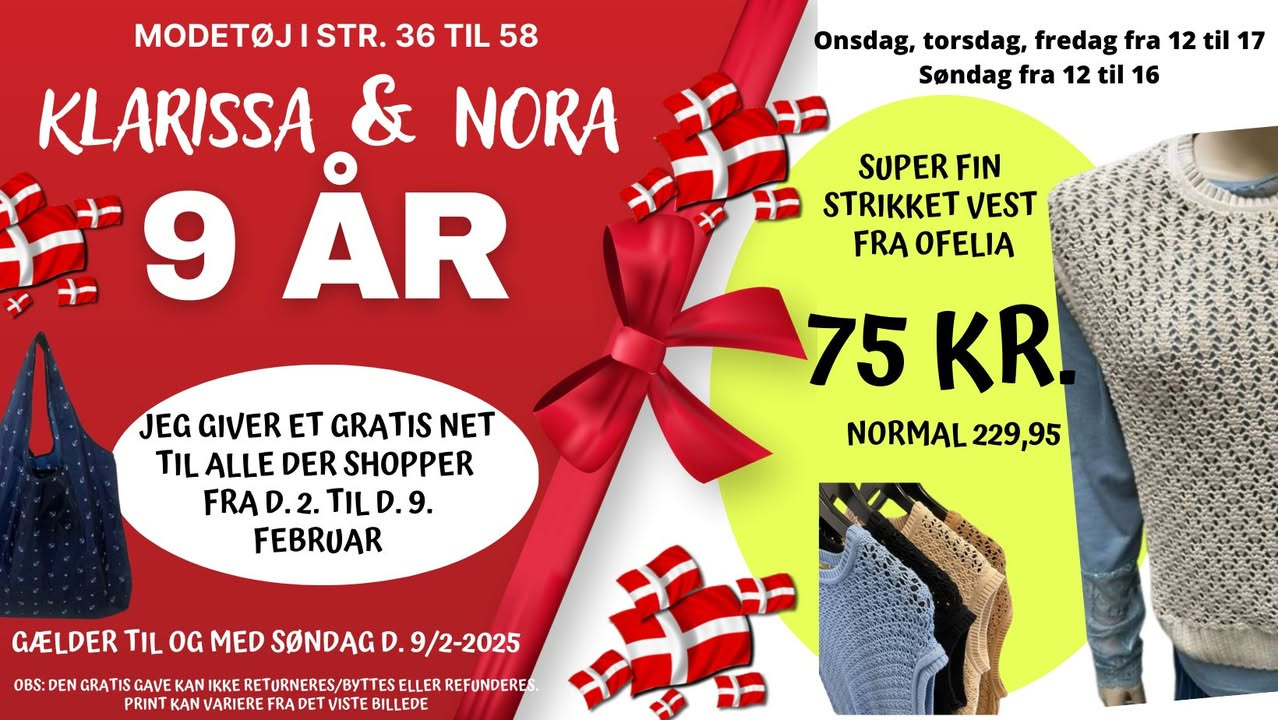 Klarissa & Nora fejrer 9-års fødselsdag med rabatter og gratis net i fødselsdagsugen