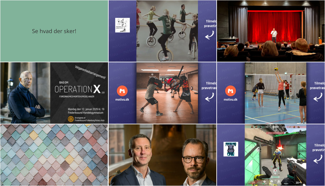 Oplevelsesrig uge i Frederikssund med foredrag, humor og sportsaktiviteter