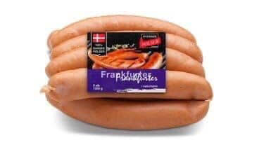 Store frankfurter fra Hvidebæk til kun 50 kr. hos Min Købmand Øster Bjerregrav 
