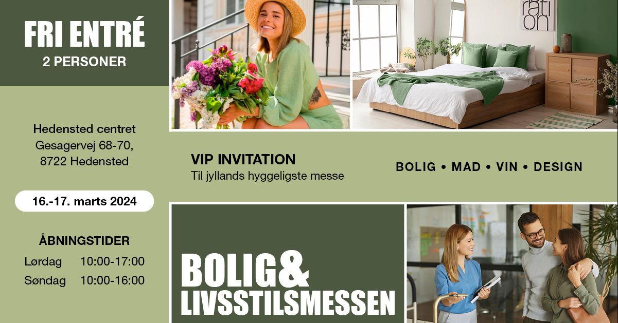 Kom til Bolig & Livsstilsmesse i Hedensted Centret og mød Nybolig Hedensted
