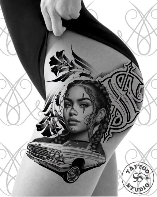 Tattoo Studio 96 Aalborg inviterer til booking af Chicano-inspireret design med Alexy