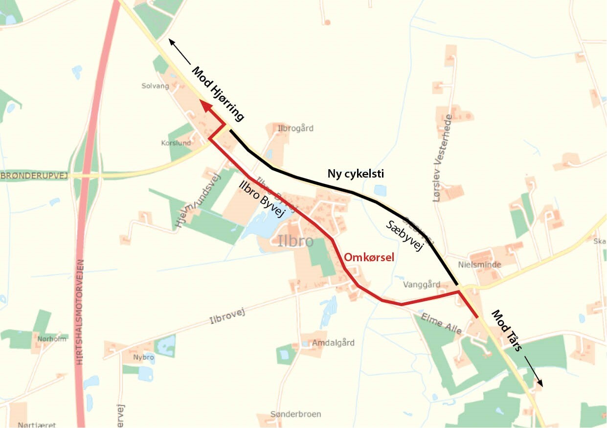 Ny cykelsti på Sæbyvej