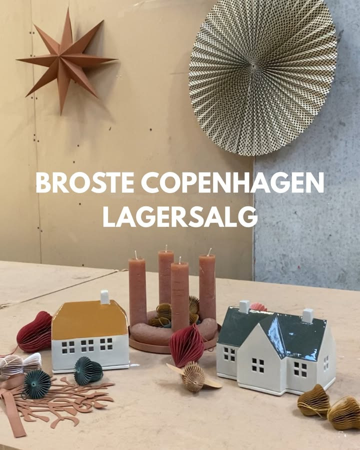 Lagersalg.com annoncerer stort julelagersalg med Broste Copenhagen i Hvidovre