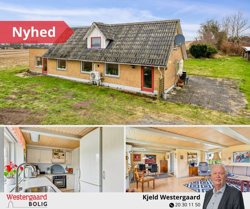 Westergaard Bolig præsenterer naturskønt landsted med fantastisk udsigt nær Brønderslev