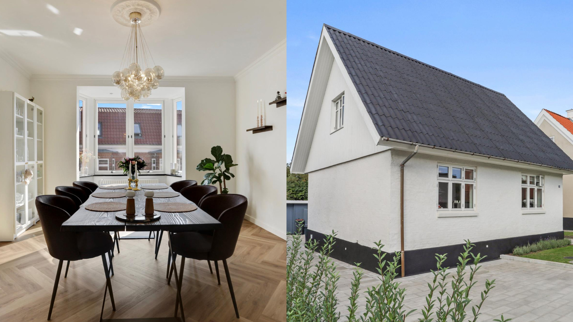 Moderne villa og charmerende lejlighed til salg i Aalborg