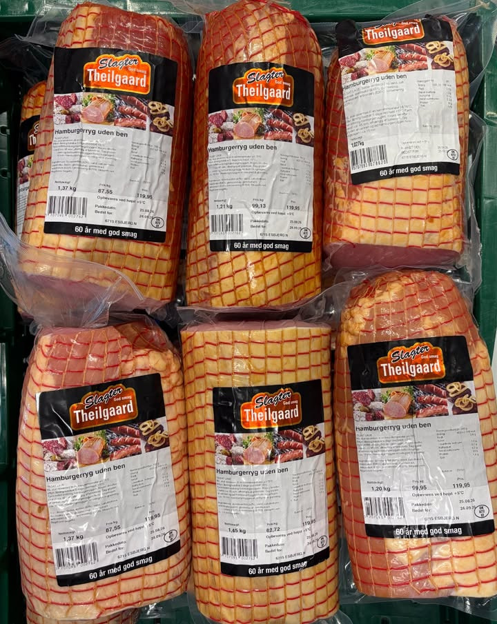 MIN KØBMAND I ASP tilbyder Slagter Theilgaard hamburgerryg uden ben til 75 kr.