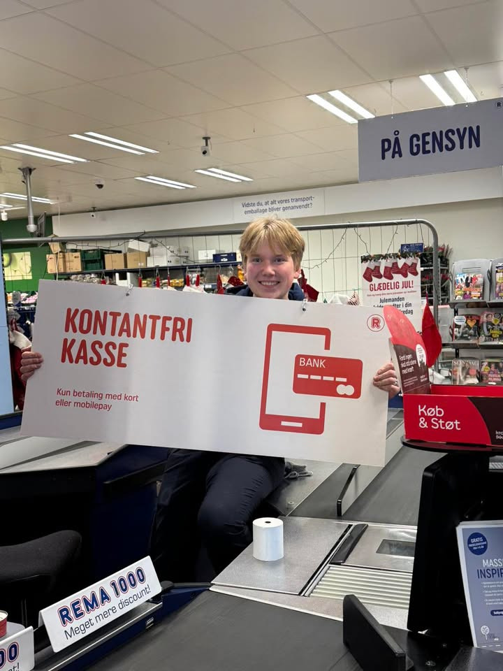 Rema 1000 Nørrevænget gør flere kasser kontantfri for at øge sikkerheden