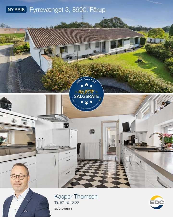 EDC Danebo annoncerer ny pris på villa i Fårup