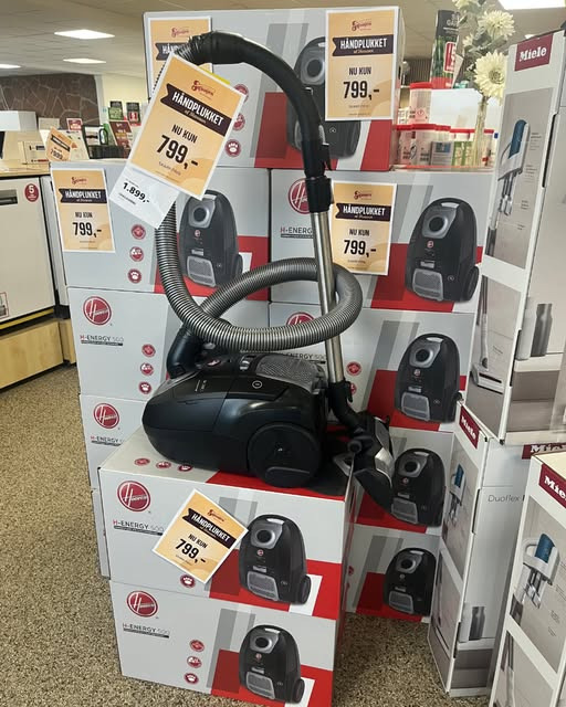 Skousen Herning tilbyder Hoover H-Energy 500 støvsuger til kæledyrsejere for kun 799 kr.