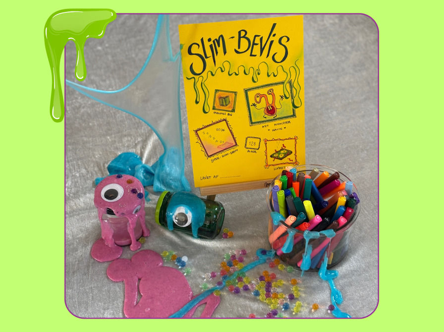 Slip kreativiteten løs med slim på Campus Bindslevs Plads