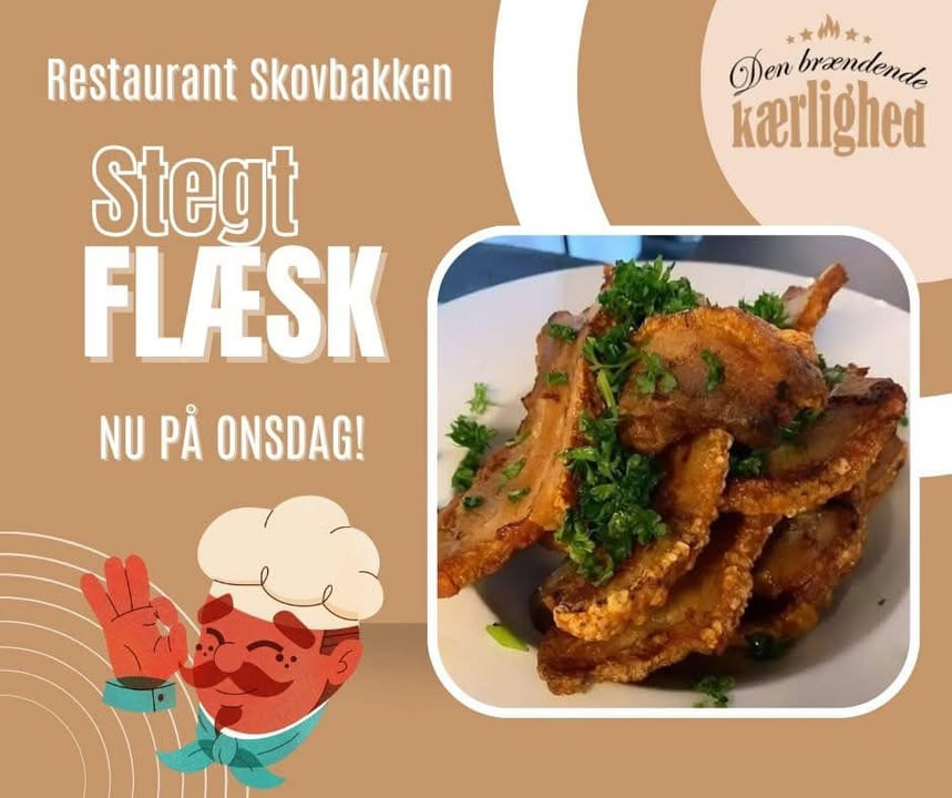 Den Brændende Kærlighed inviterer til stegt flæsk ad libitum onsdag 29/1