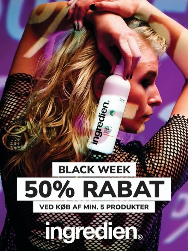 BØGVAD skyder Black Week i gang med 50% rabat på Ingredien produkter