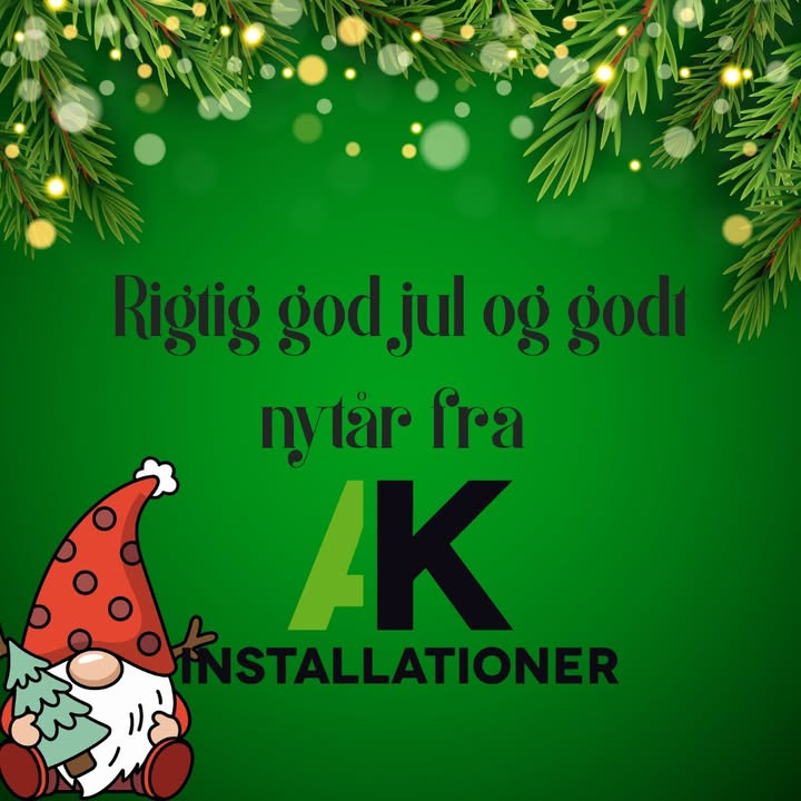 AK Installationer ønsker glædelig jul og ser frem til 2025