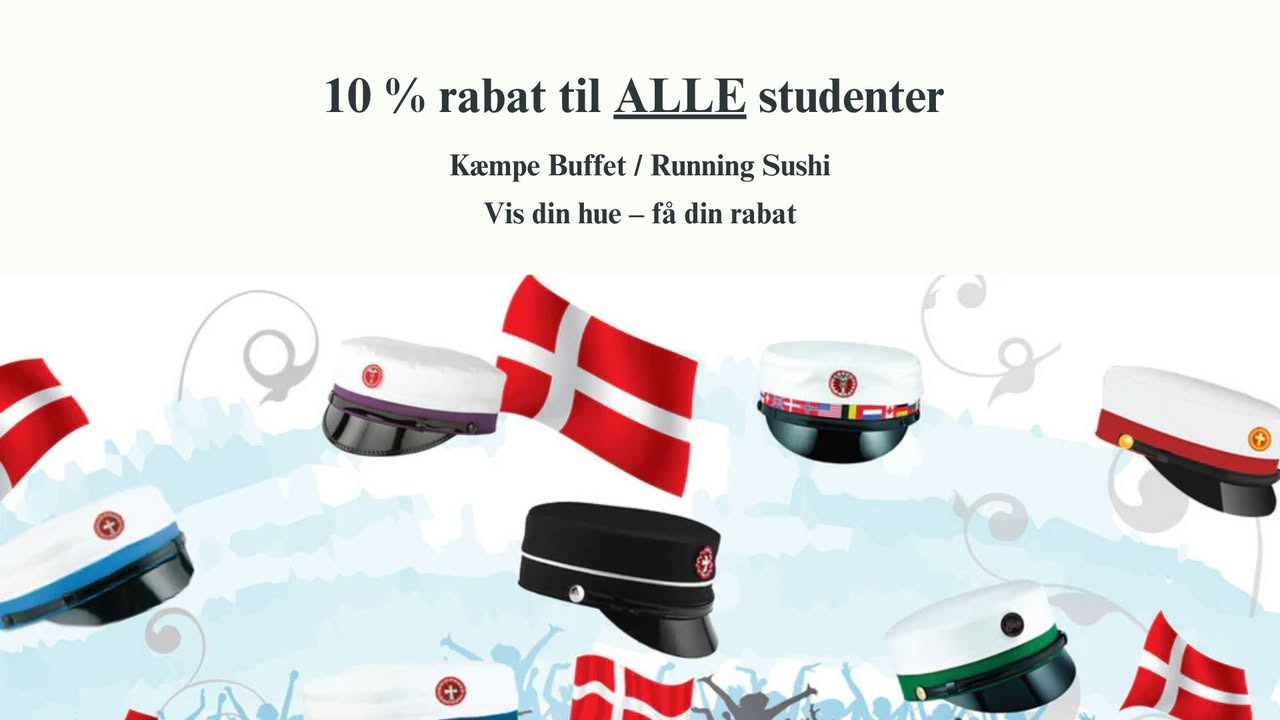 Den Kinesiske Mur Herning fejrer studenter med 10 % rabat