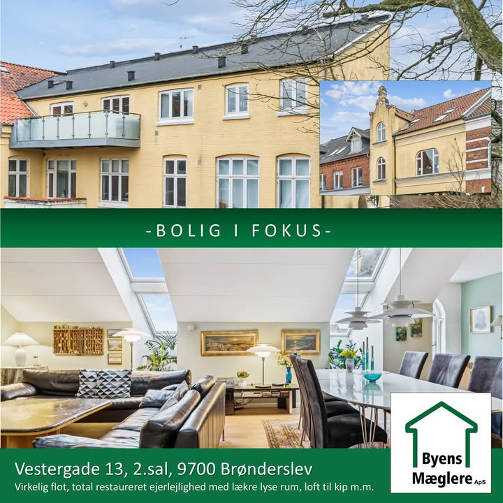 Byens Mæglere ApS fremhæver charmerende ejerlejlighed i Brønderslev